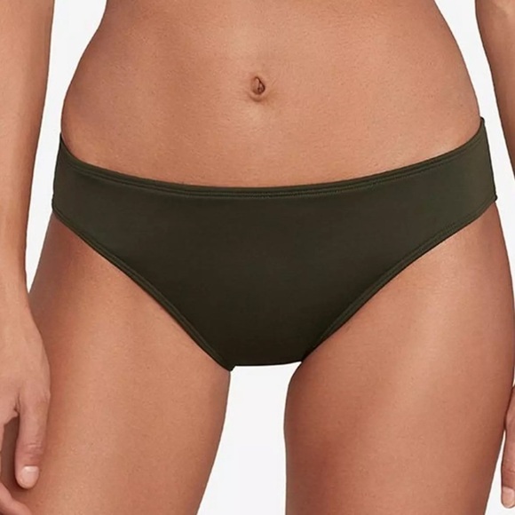 Lauren Ralph Lauren Beach Club Pull On Hipster Swim Bottom olive Women US 12 - Picture 2 of 8